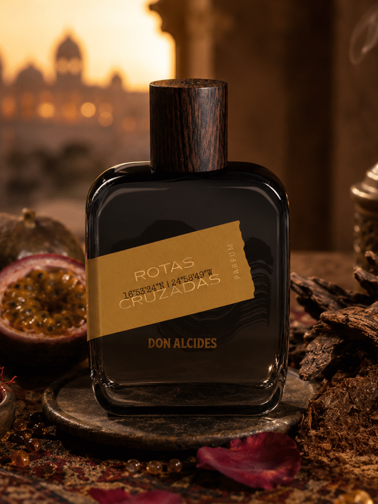 Perfume Masculino Frutado Amadeirado Couro Rotas Cruzadas Don Alcides