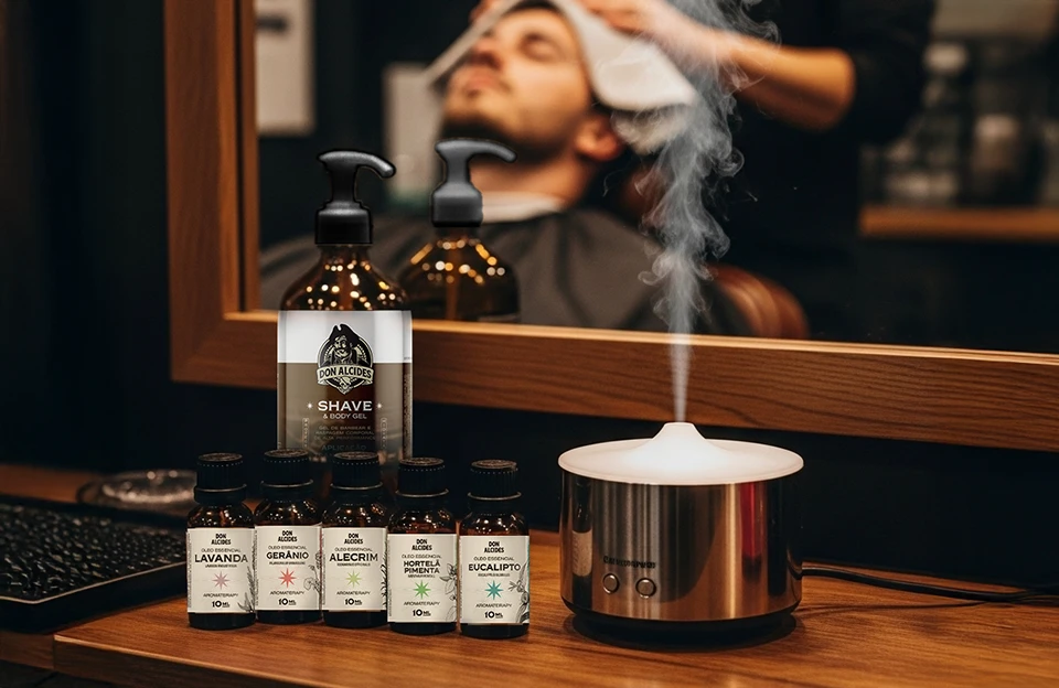 BENEFÍCIOS DA AROMATERAPIA NA BARBEARIA