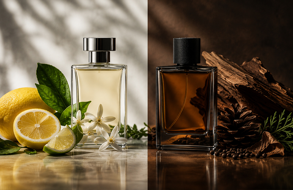 erfume masculino cítrico ou amadeirado para escolher fragrância masculina